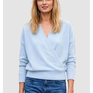 NEW CORTLAND PARK regis cashmere sweater in big sky blue